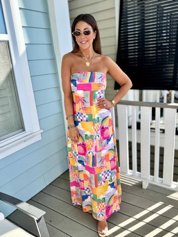 Islands Await Maxi Dress