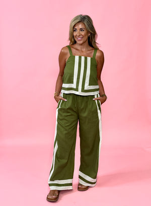 Kavala Pant Set - Olive