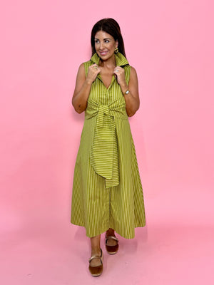 Olive Shirt Dress