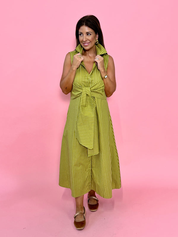 Olive Shirt Dress