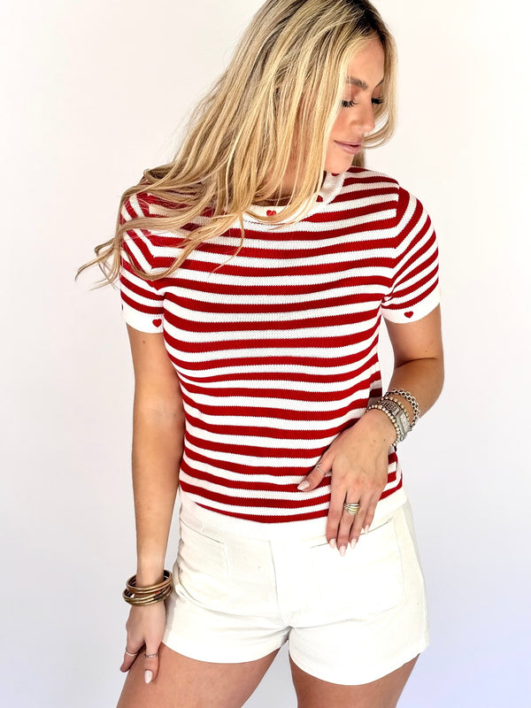 Stripe With Love Top
