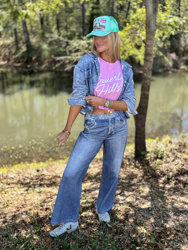 Beverly Hills Crop Tee