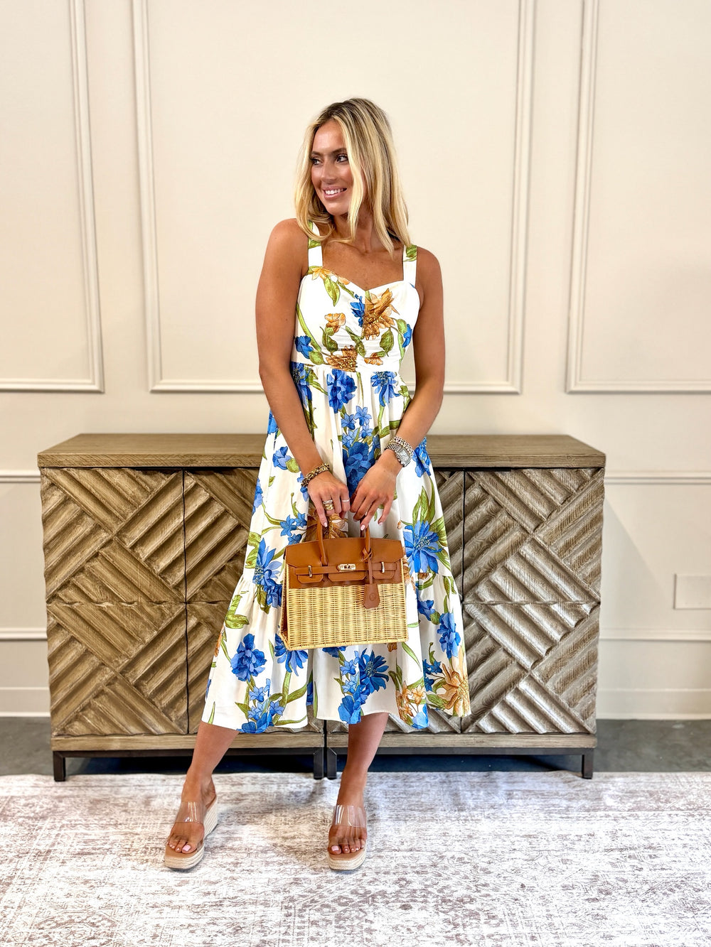 Tuscany Petal Midi Dress