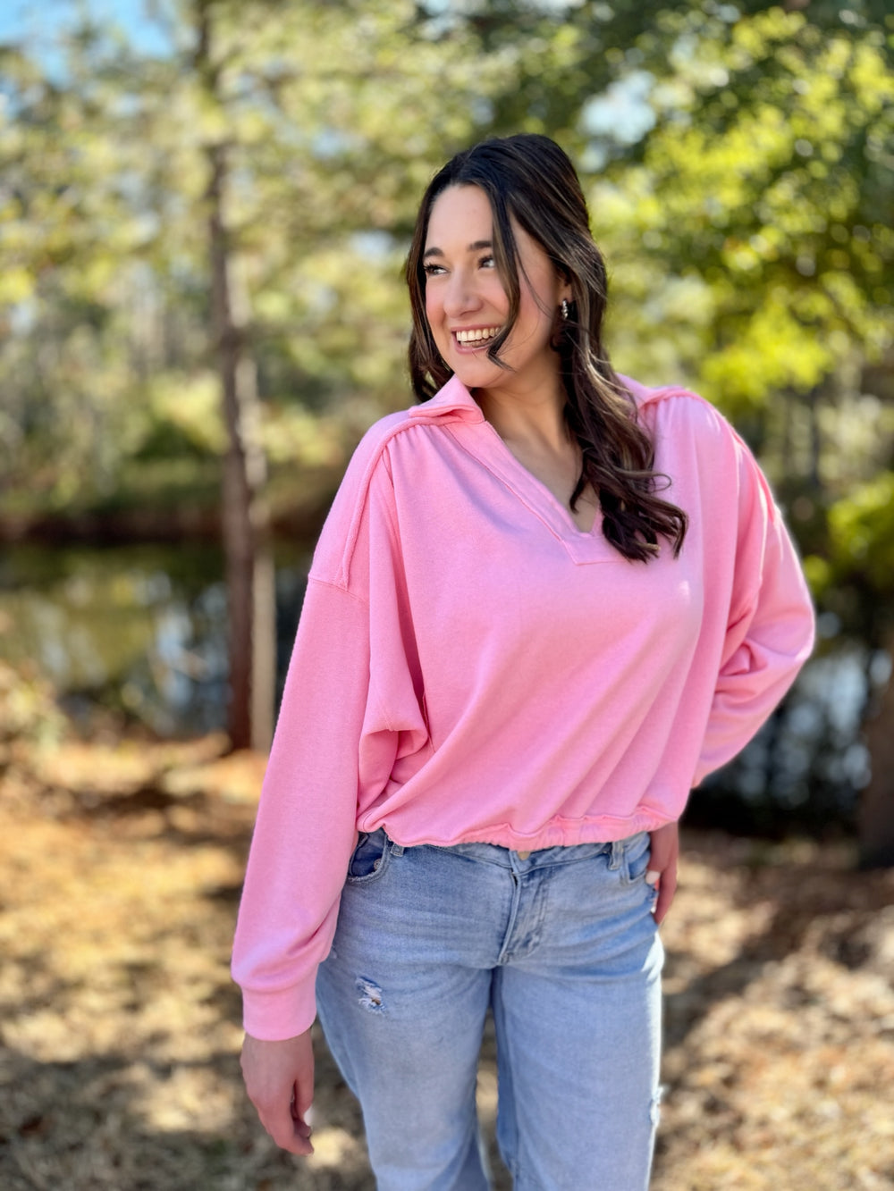 Anna Collin French Terry Pullover - Pink