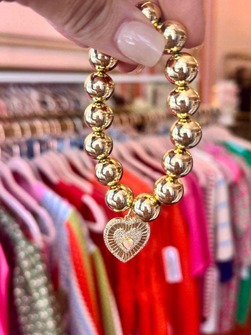 Gina Bracelet - Opal Heart