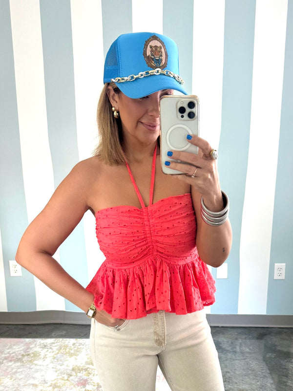 Coral Charm Top