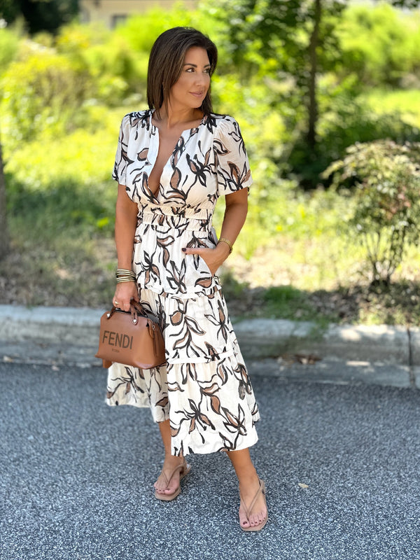 Sienna Floral Midi Dress