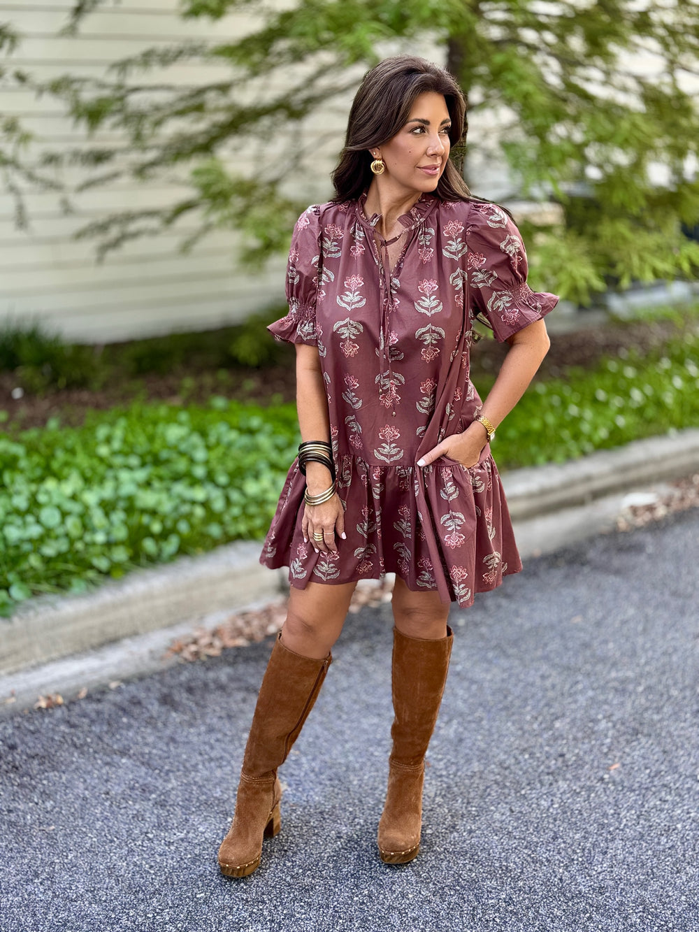 Carter Dress - Brown