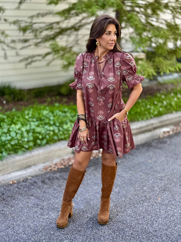 Carter Dress - Brown