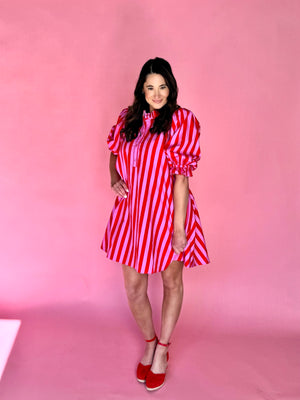 Scarlet Stripe Dress