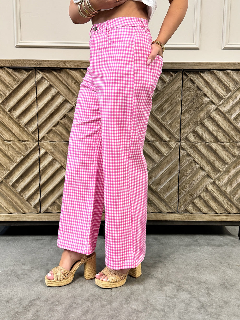 Macy Gingham Pants