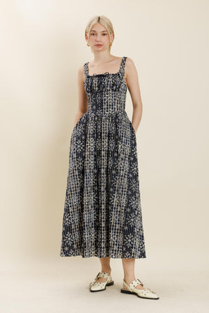 Good Things To Come Embroidered Midi Dress