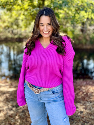 Touch of Pink Sweater