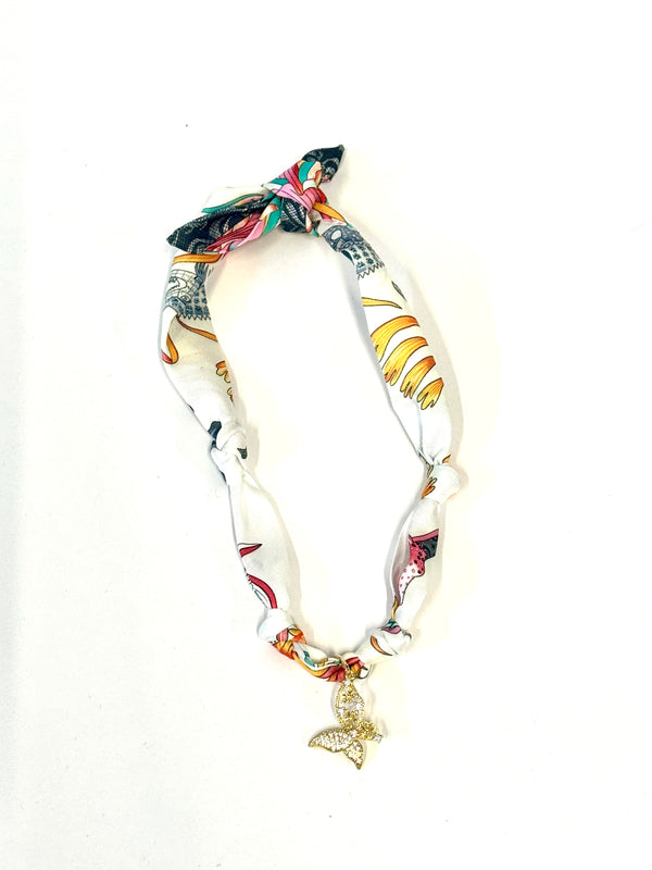 Scarf Necklace - Butterfly