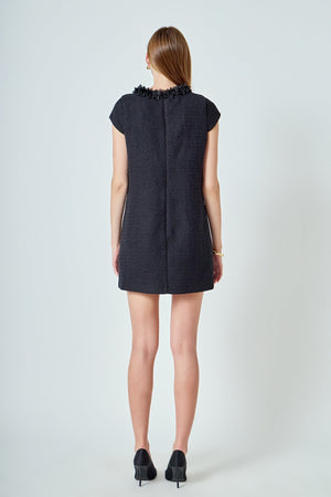 black cocktail dress