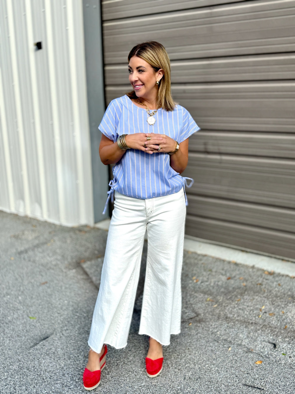 Pinstripe Tunnel Top