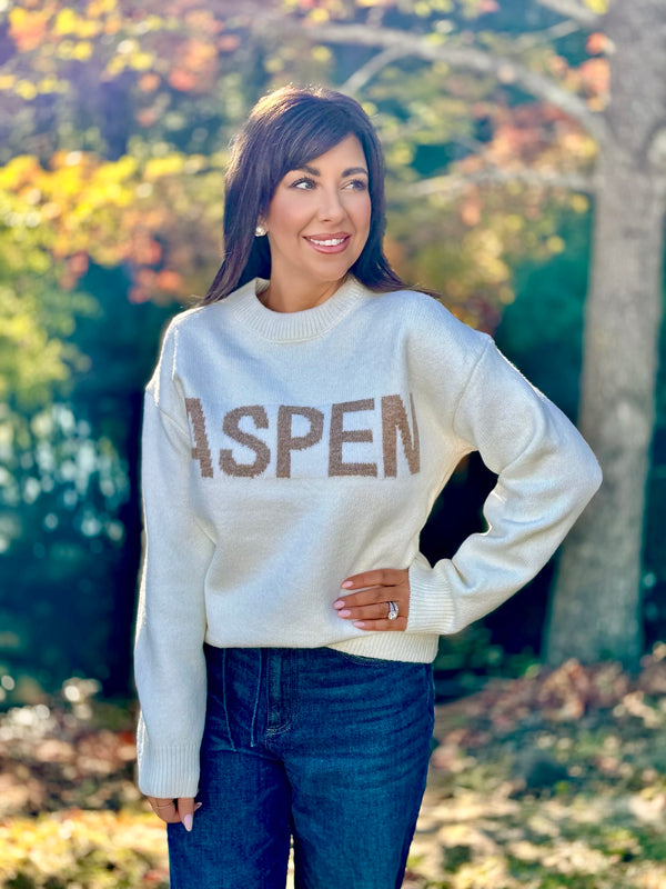 Aspen Letter Sweater