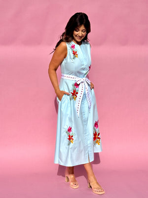 Lesna Dress - Light Blue