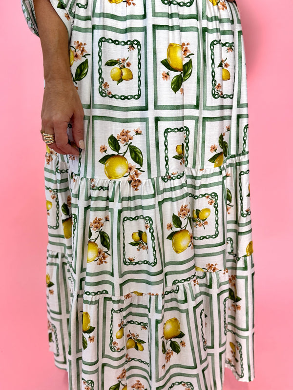 Sorrento Lemon Maxi Dress