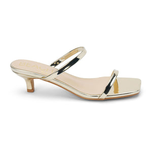 Jeanne Heeled Sandal - Gold
