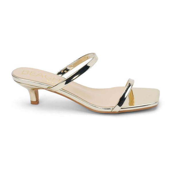 Jeanne Heeled Sandal - Gold