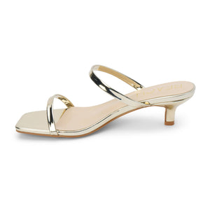 Jeanne Heeled Sandal - Gold