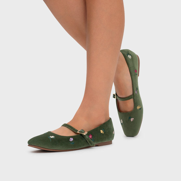 Butrich Blossom Flat - Green