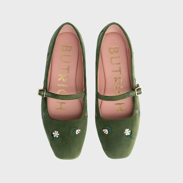 Butrich Blossom Flat - Green