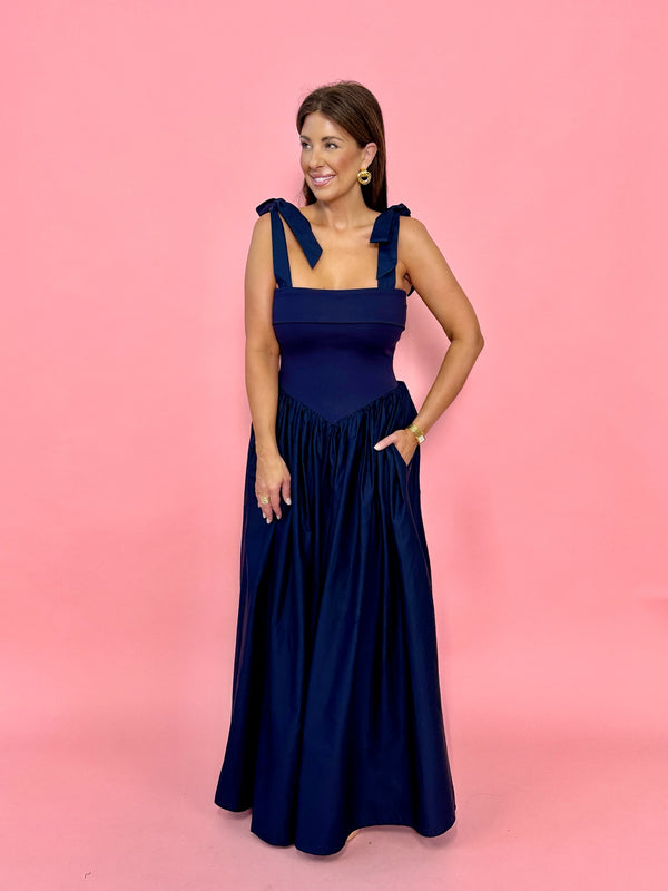 Sierra Navy Maxi Dress