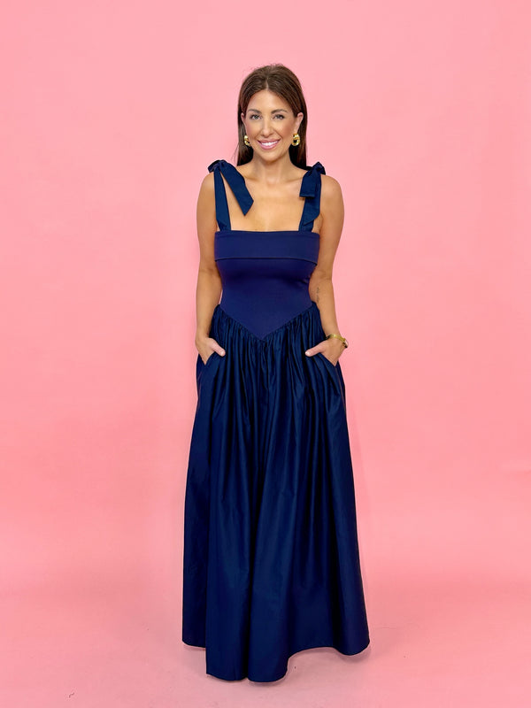 Sierra Navy Maxi Dress