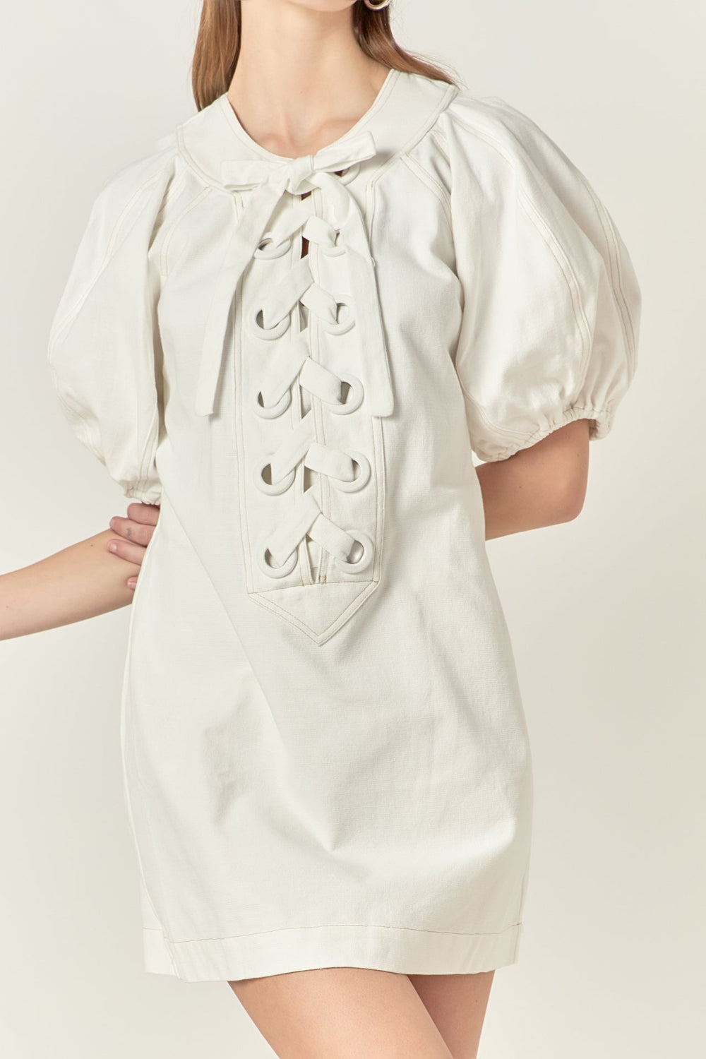 Laced Up Mini Dress - Southern Fuss