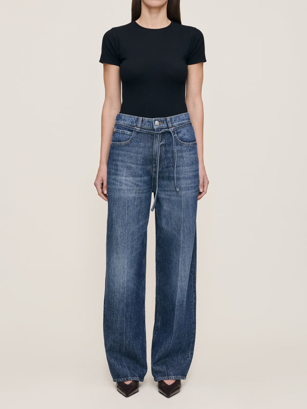 Casie Relaxed Wide Leg 31" - Space Blue