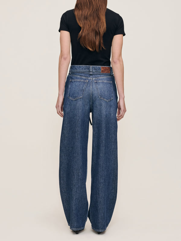 Casie Relaxed Wide Leg 31" - Space Blue