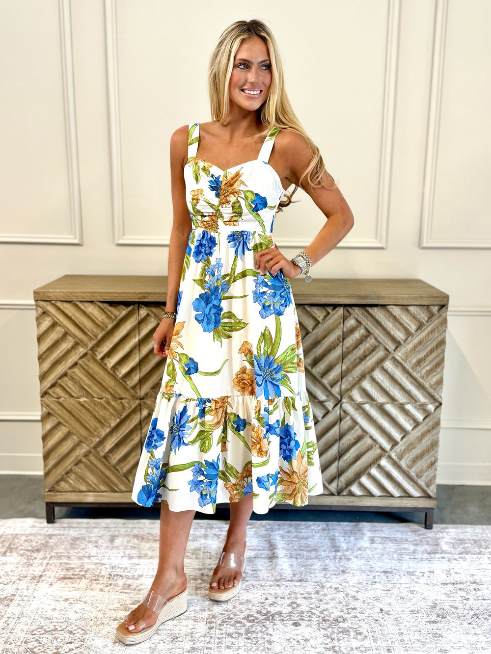 Tuscany Petal Midi Dress