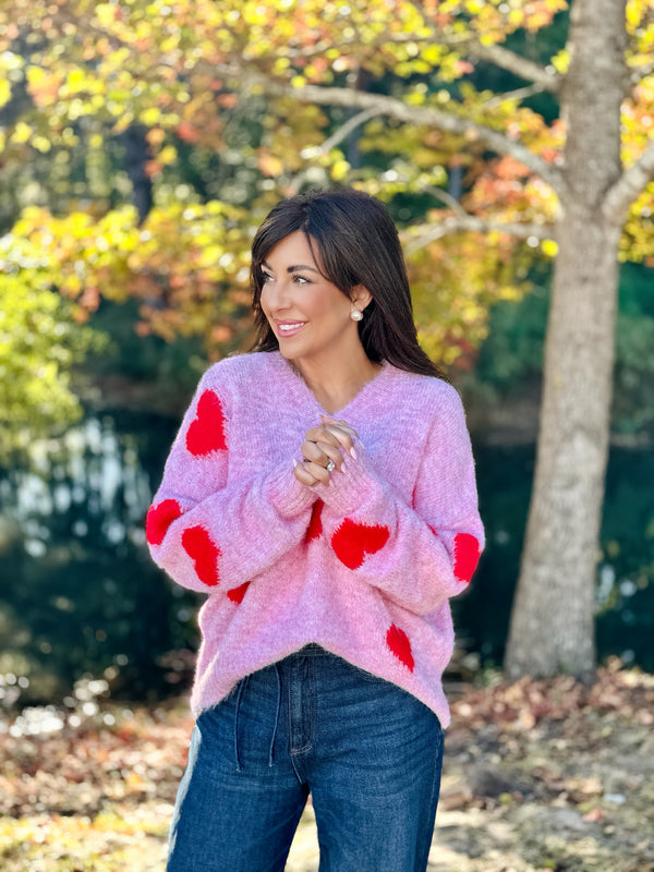 Pink Sweetheart Sweater