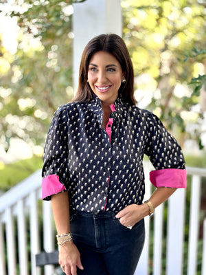 Dotted Tulip Top