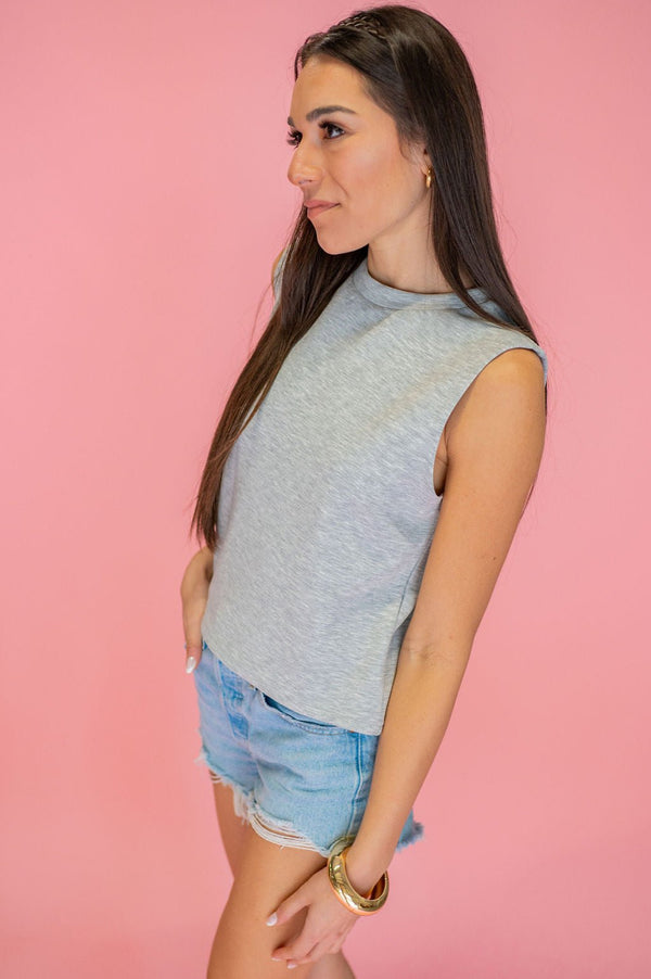 Vera Top - H. Grey - Southern Fuss