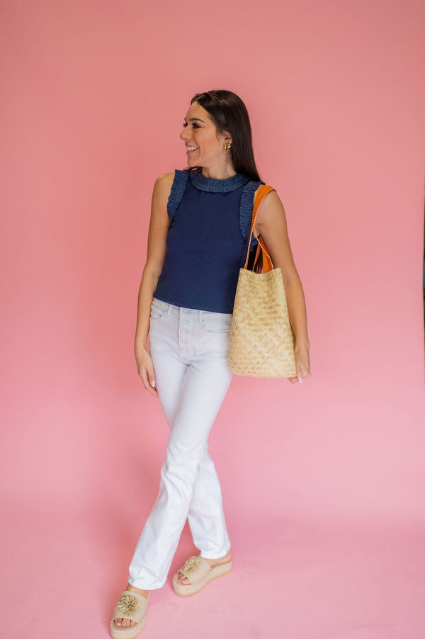 Boho Woven Straw Bag - Southern Fuss