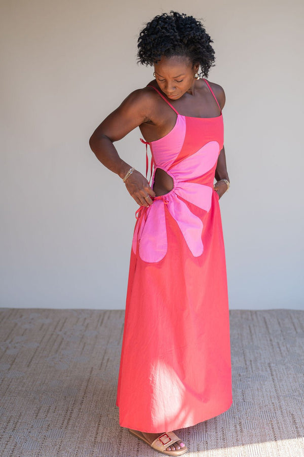 Cutout Flower Summer Dress - Southern Fuss