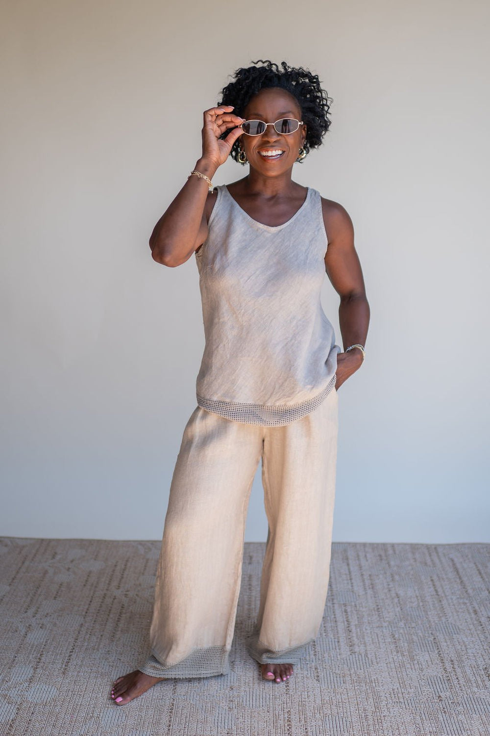 Lifestyle Mesh Hem Tank - Southern Fuss
