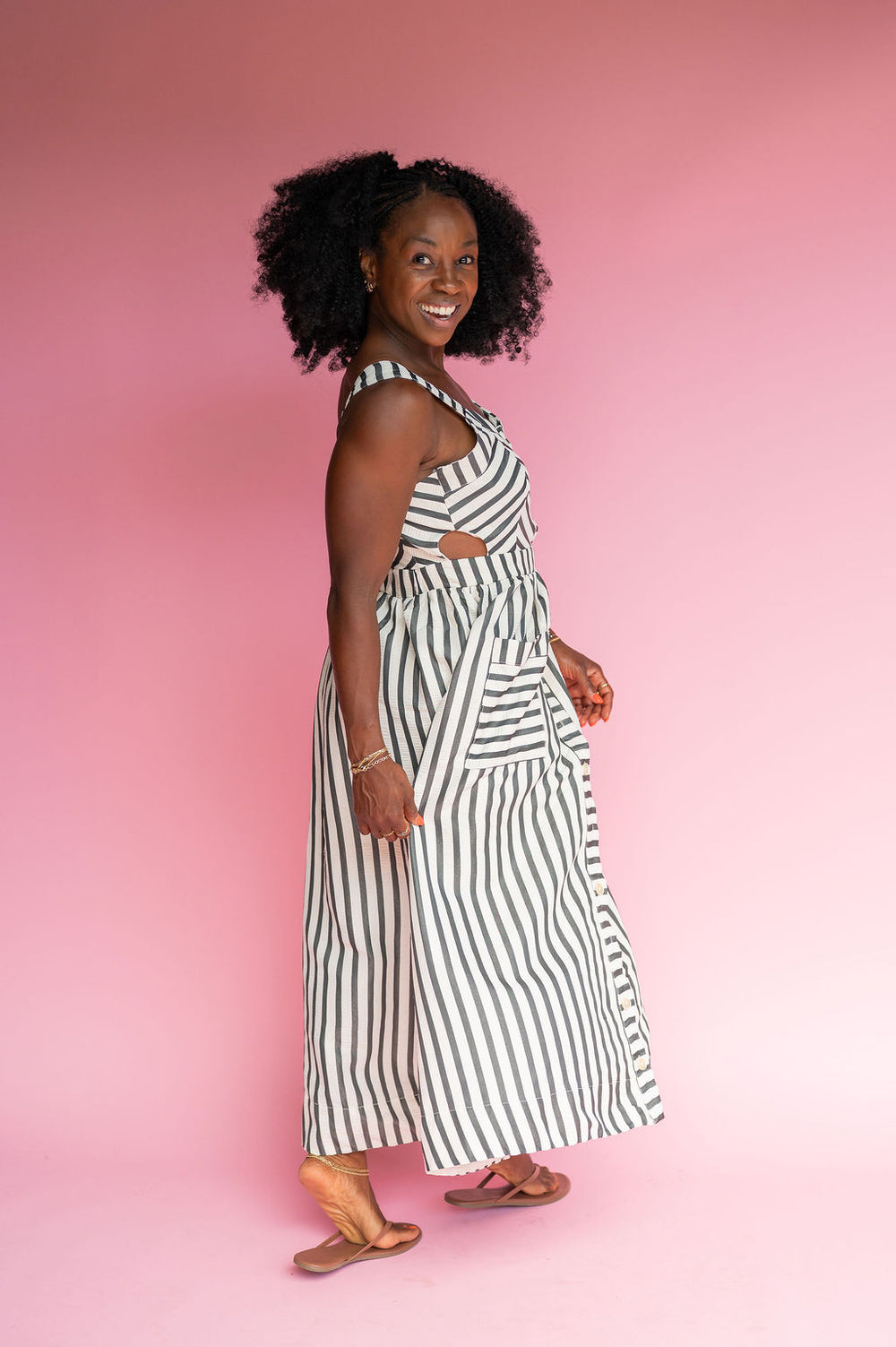 Striped Sweetheart Dress