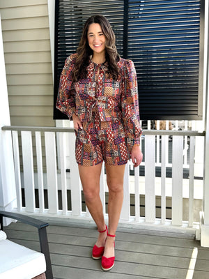 summer set, spring set, vacay set , red and floral set, elevated set, 