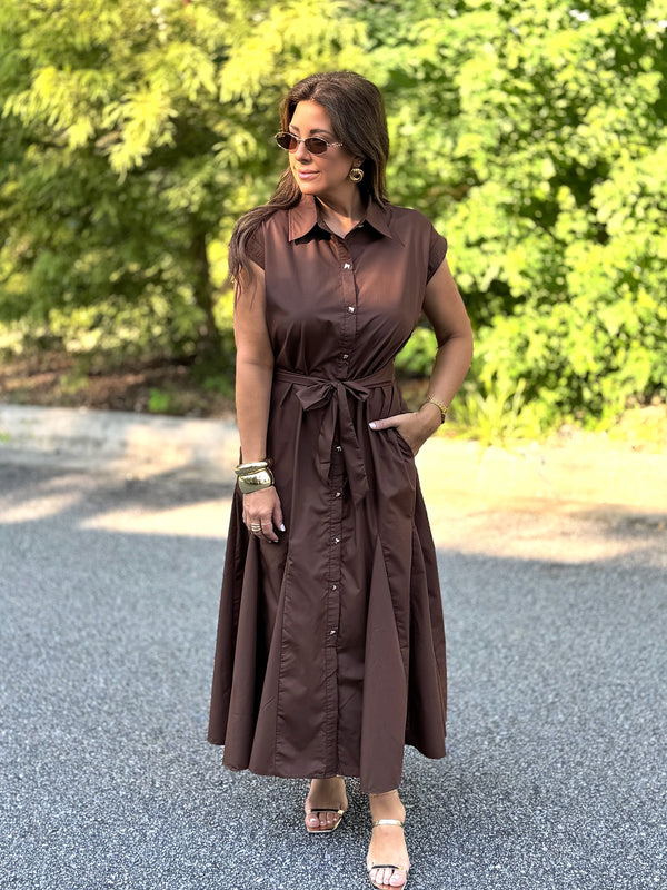 Luanne Dress -Chocolate