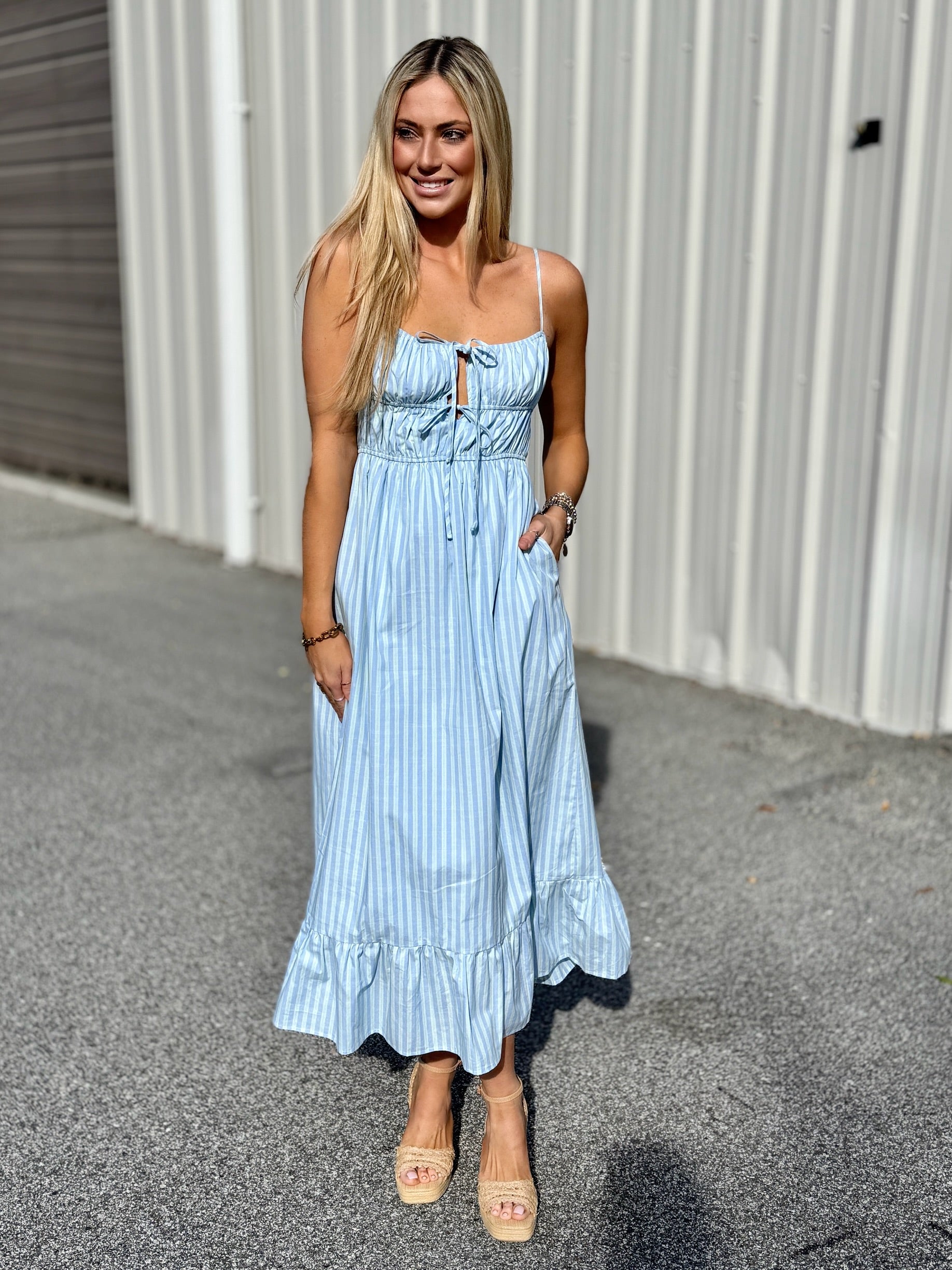 Santa Rosa Stripe Maxi Dress Medium Santa Rosa Stripe Maxi Dress Medium