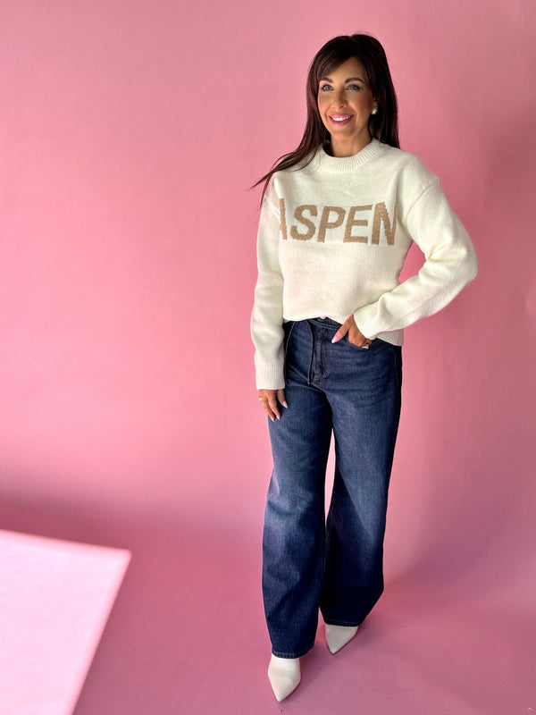 Aspen Letter Sweater