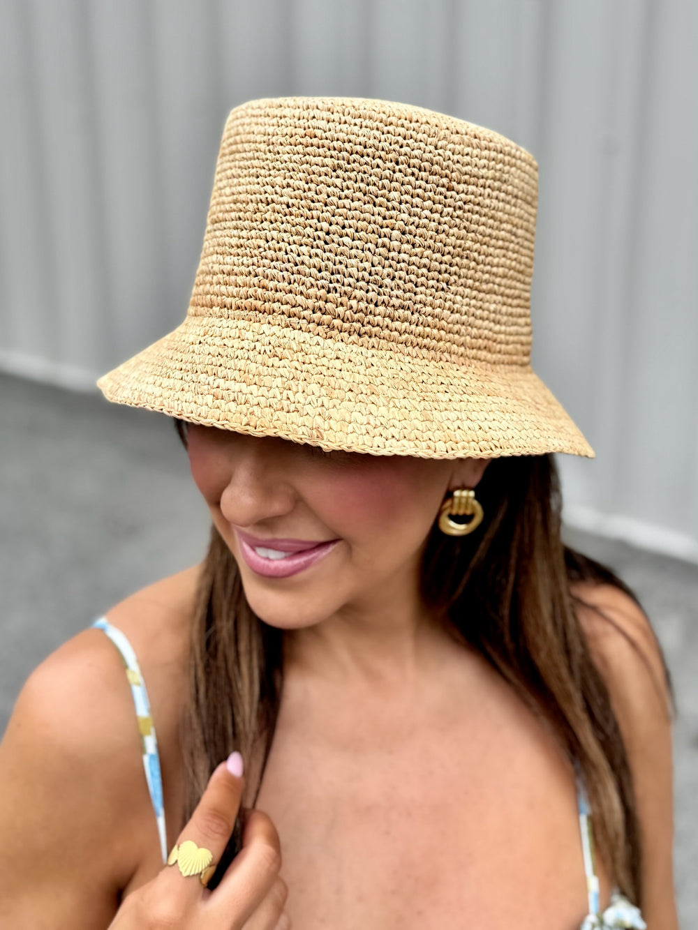 Raffia Bucket Hat