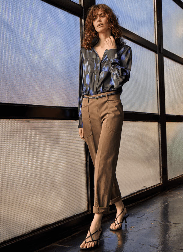 Penelope Curved Cuffed Denim