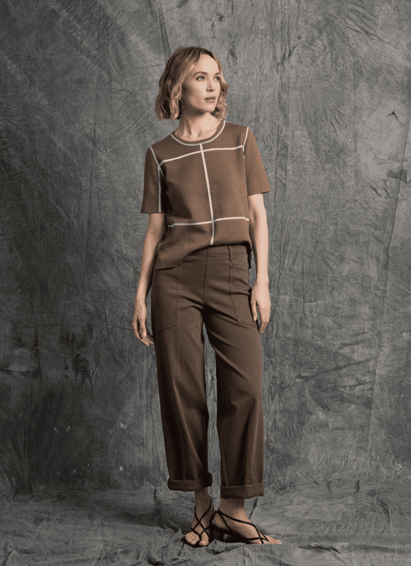 Penelope Curved Cuffed Denim