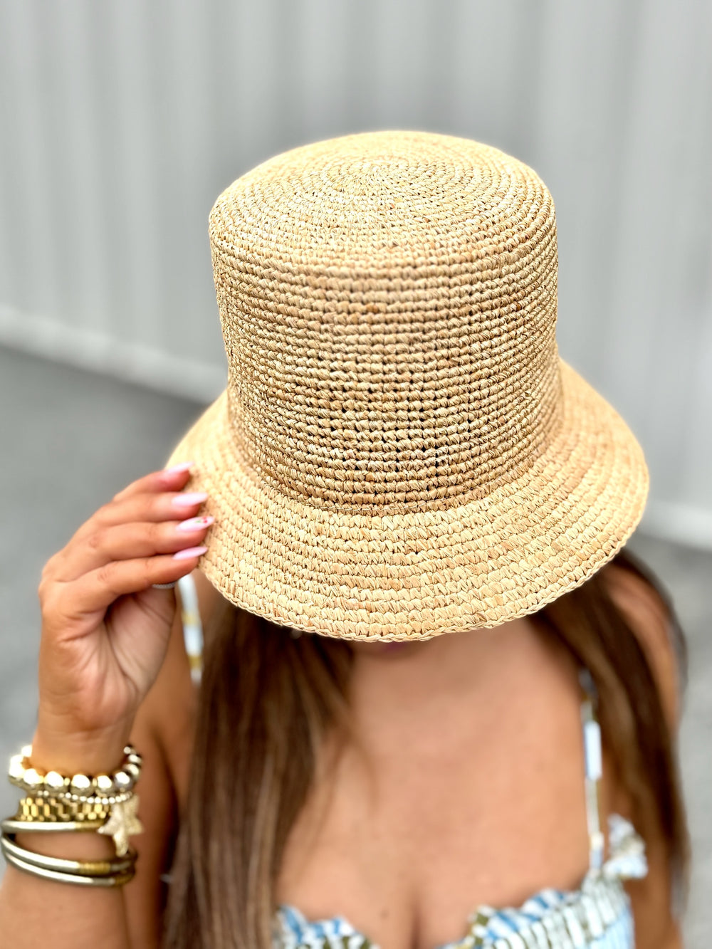 Raffia Bucket Hat