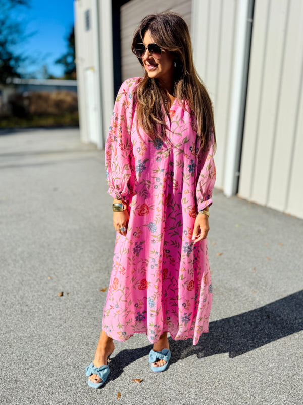 More Pink Please Midi Dress